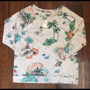 Aerie Hawaii print sweatshirt