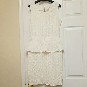 White pelum dress