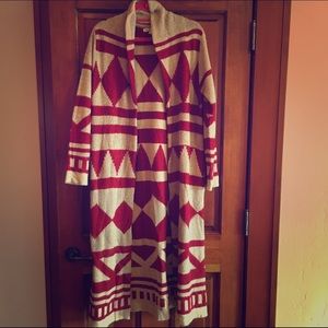 Open Aztec cardigan