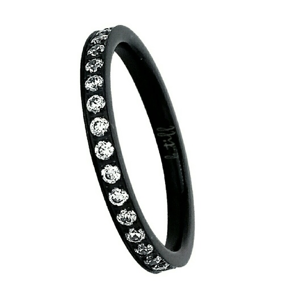 B.Tiff Eternity Ring - Black Color Stainless Steel - image 1