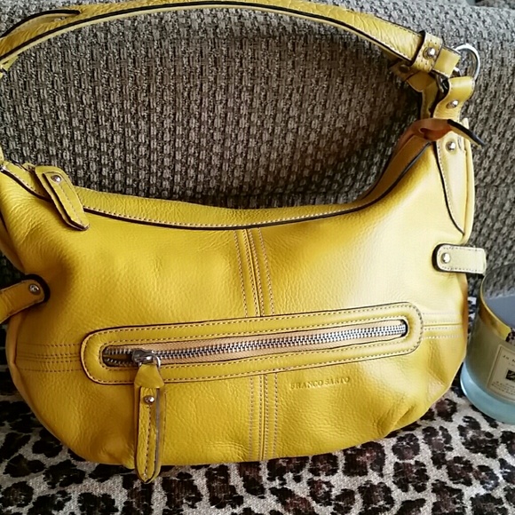 Franco Sarto Mustard Yellow Hobo Bag