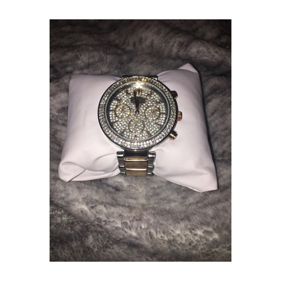 Geneva Two Toned Diamond Watch