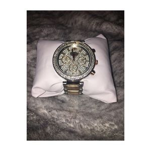 Geneva Two Toned Diamond Watch