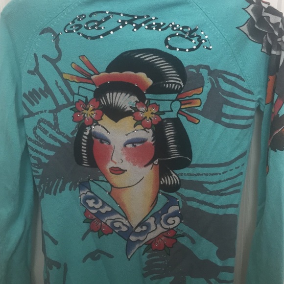Ed hardy pull over with hood