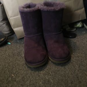 UGG Purple Bailey Bow's