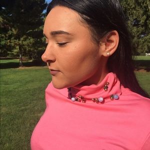 Fancy top with sewed beads