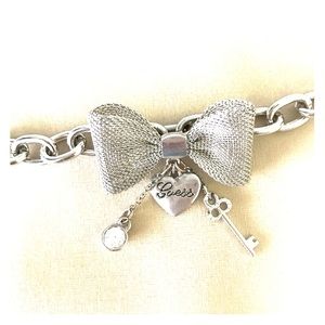 Silver Chain Bracelet W/Bow
