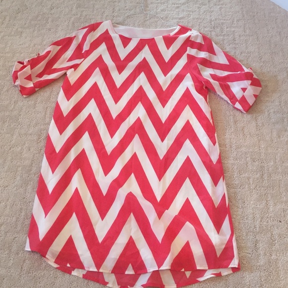 Pink Chevron Dress!