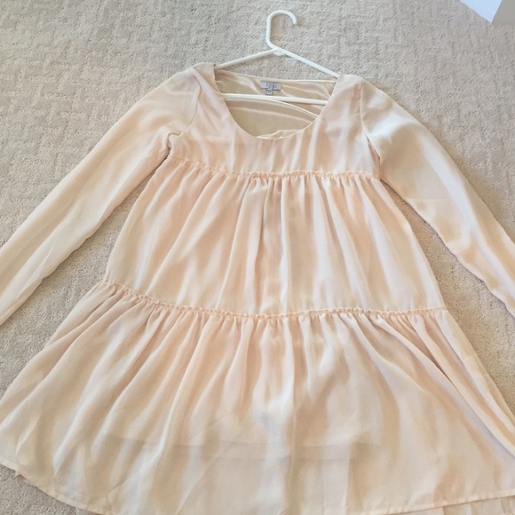 Cream colored dress!