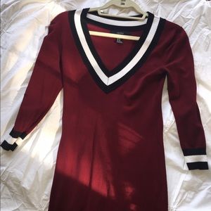 Maroon Sweater Dress