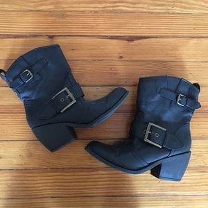 G by Guess Black Ankle Boots