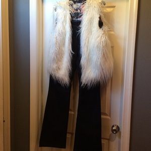 Faux Fur Vest Plus NWT