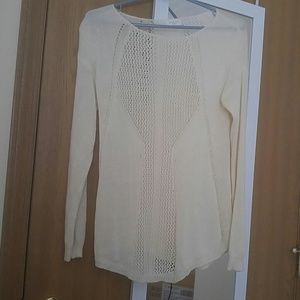 Boutique creame cut-out sweater size M
