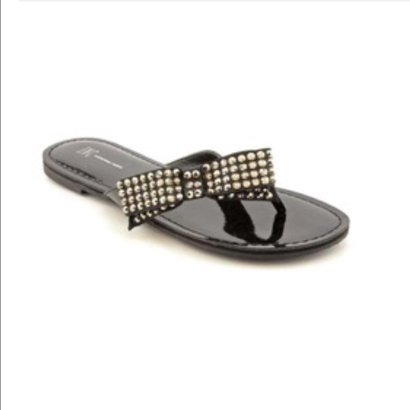 INC "Giselle" Synthetic Sandals black size 7M