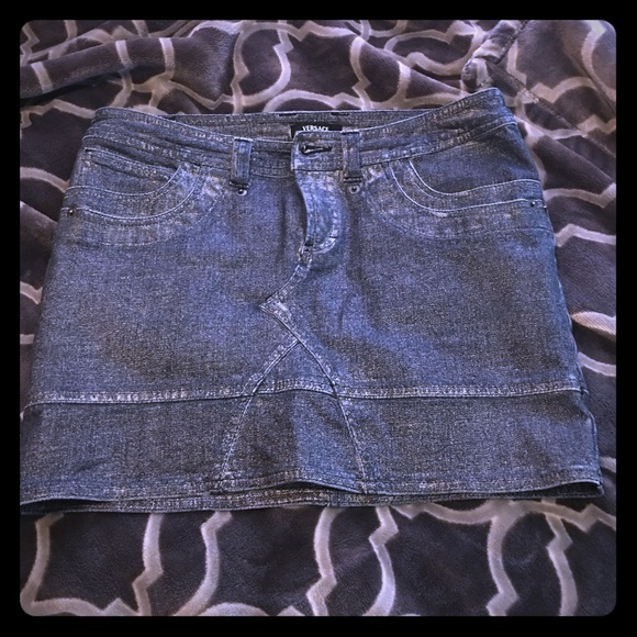 Versace Blue Jean skirt