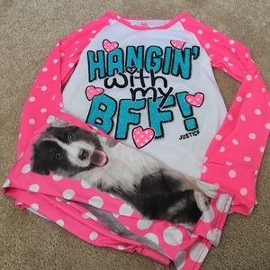 Justice long sleeved pajamas