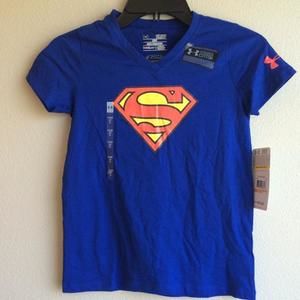 Under Armour blue Superman shirt