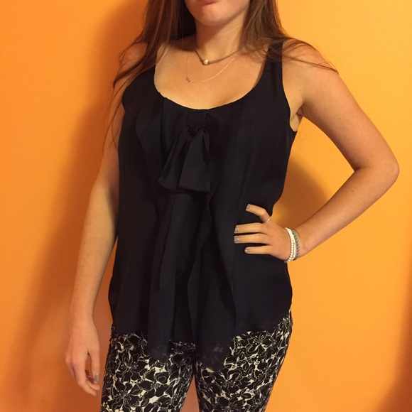 🆕 - LOFT mixed media sleeveless blouse