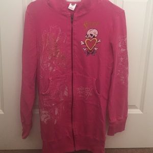 Ed hardy zip up jacket