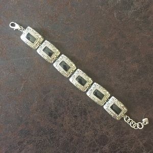 Brighton Silver and Black Bracelet