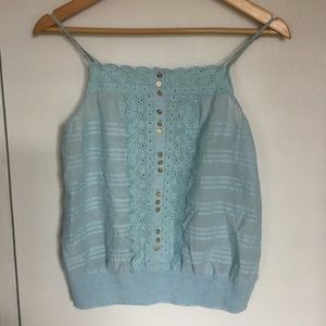 Light blue lace cami
