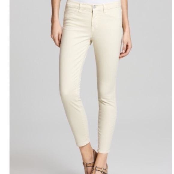 J Brand Denim - J Brand ankle skinny pants in Lemon Custard