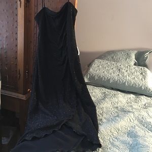 Black evening or prom dress