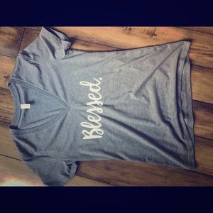 Gray tee shirt BLESSED