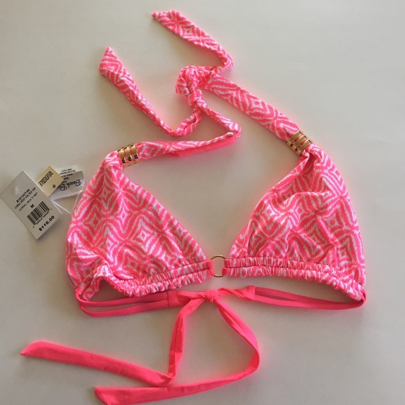 Beach Bunny coral reef reversible halter top - Picture 2 of 4