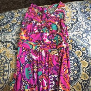 Lilly Pulitzer maxi dress with criss cross back
