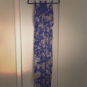 Lush Blue Floral Dress