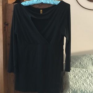 Super sexy black knit top