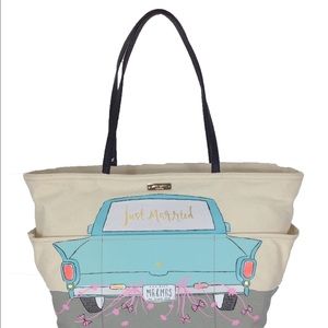 Kate Spade Just Married canvas tote