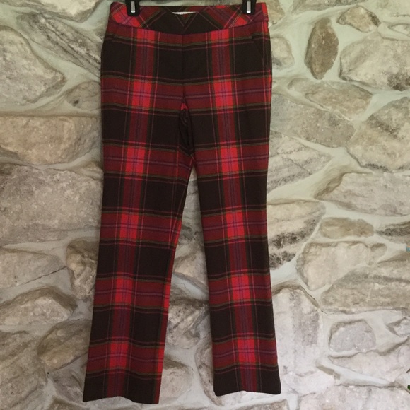 trina turk plaid pants