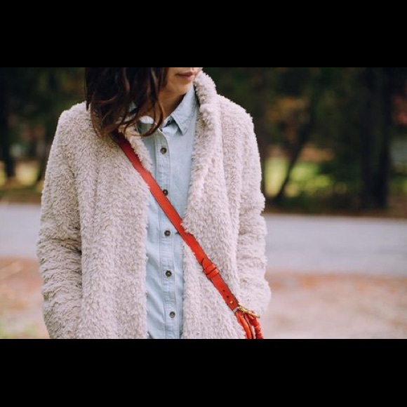 Kenneth Cole Faux Fur Walker Coat