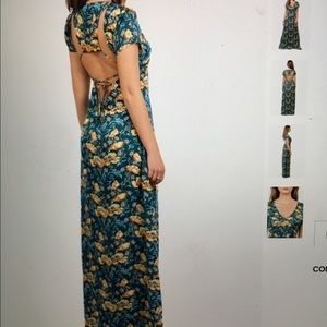 Open back maxi dress