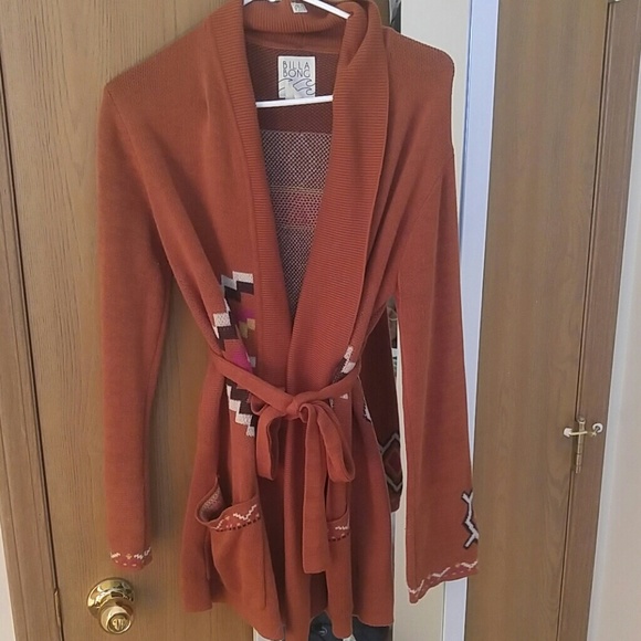 Billabong size L Tribal detail cardigan