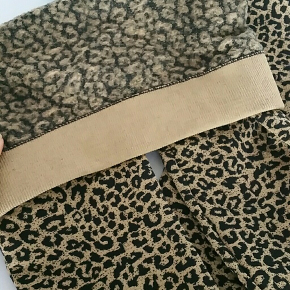 Animal print fleece lined leggings NWT - Picture 4 of 4