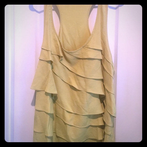 Ruffled Yellow Tank