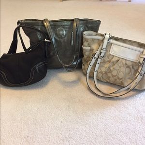 Bundle of Well Loved Coach Purses