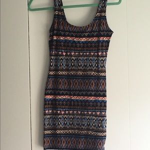 Aztec/tribal bodycon dress