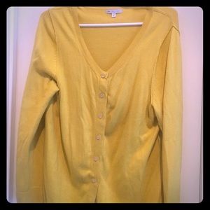 Bright Yellow Cardigan!