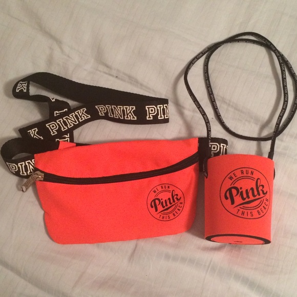 Vs pink fanny pack and cooler✨