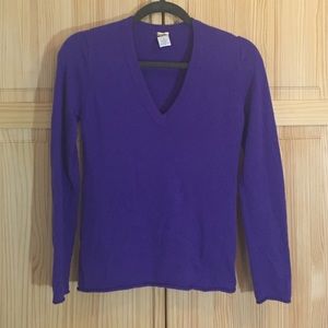 J. Crew 100% Cashmere Purple Sweater