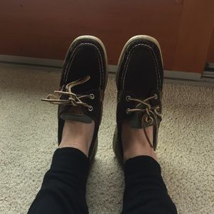 Sperry Topsiders brown suede