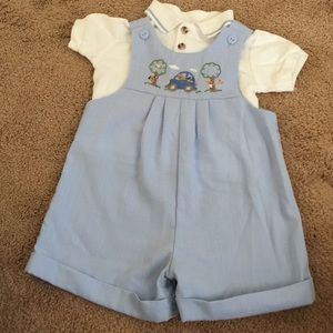 Boys Size 12 mo Fancy shorts set