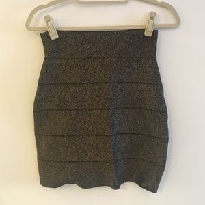 BCBG black and gold skirt