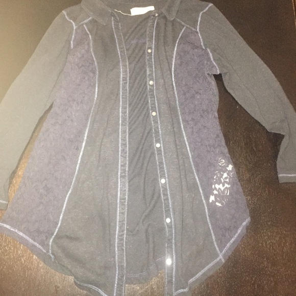 Girls Hollister Cardigan/ Button Down Shirt
