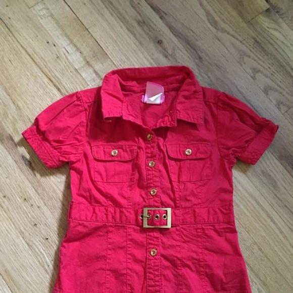 Adorable red blouse.