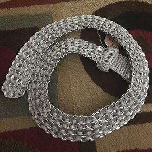 Handmade belts out of soda tabs
